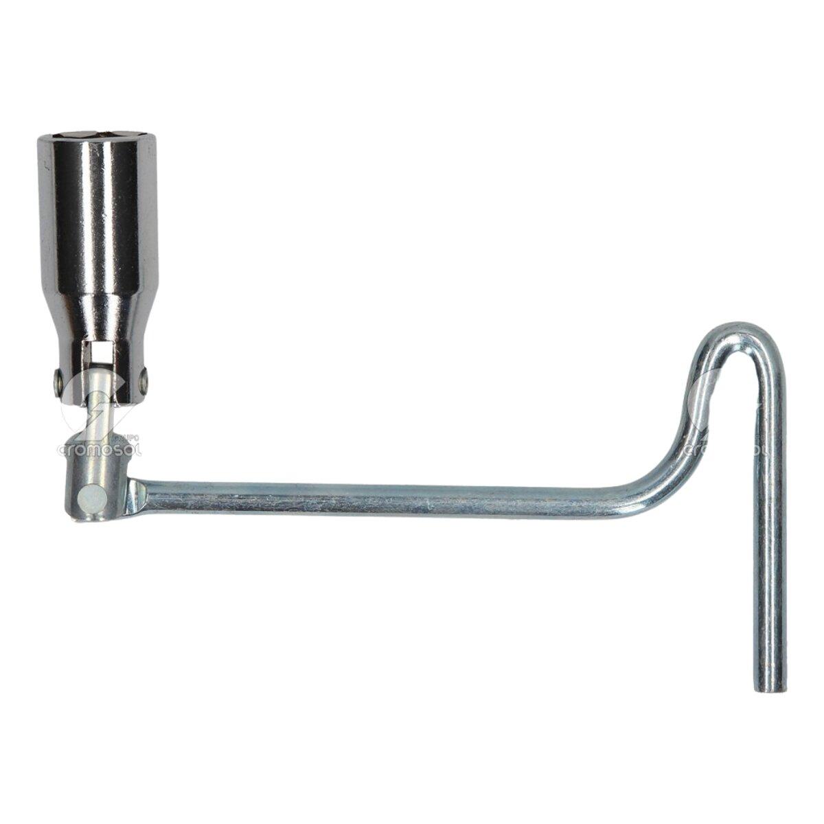 Llave saca bujía 21 mm mango metálico