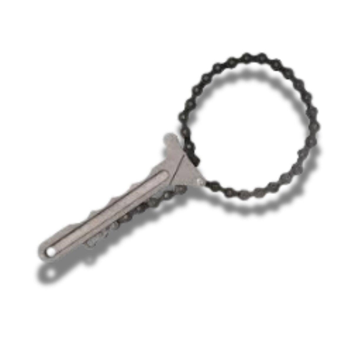 Llave saca filtro de aceite tipo cadena de aluminio mango reforzado