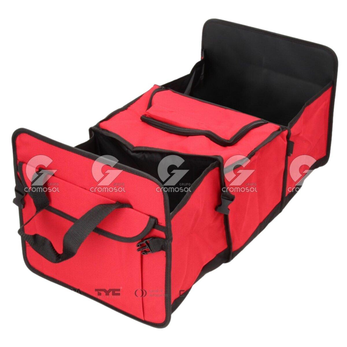 Organizador plegable multiuso de baúl (rojo)