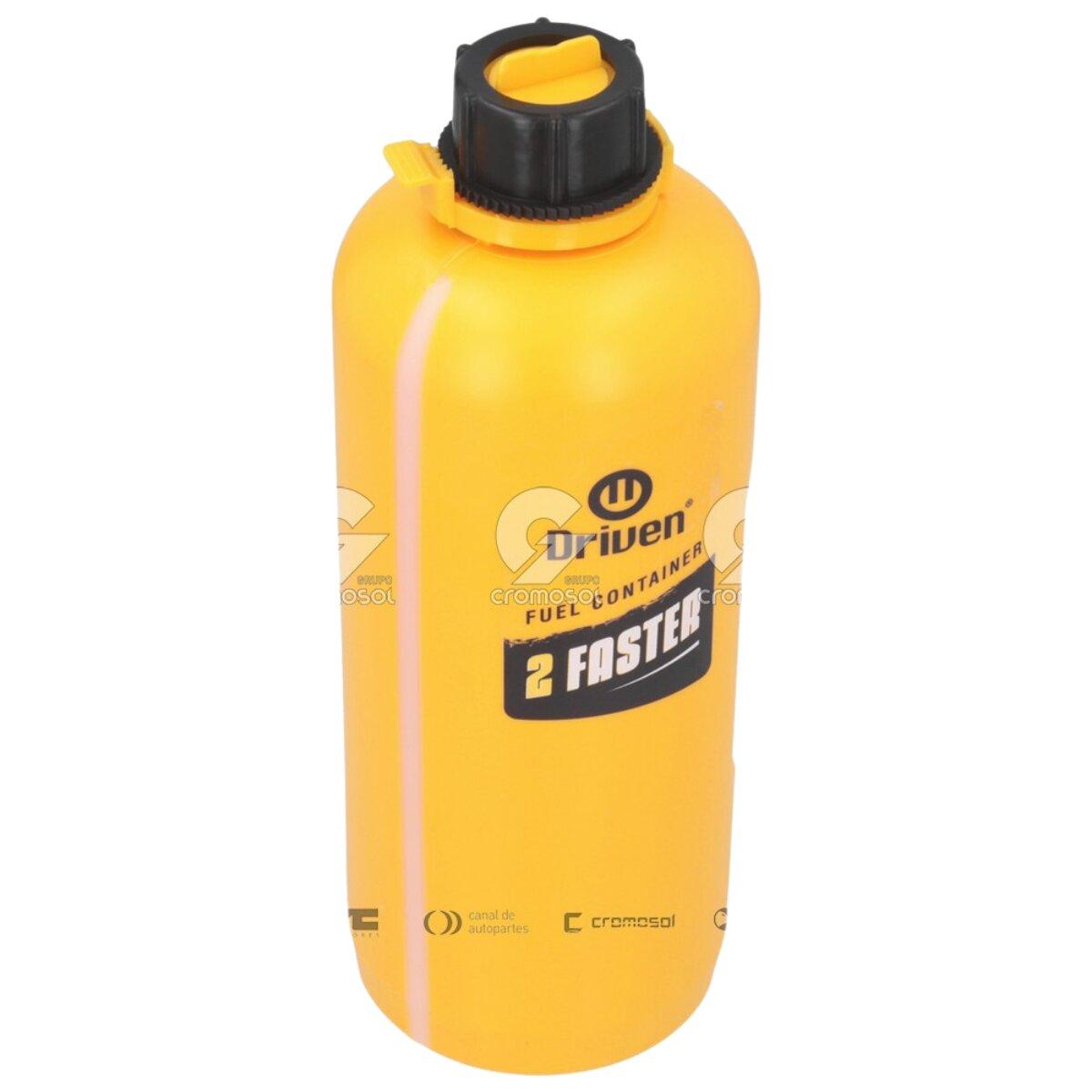 Bidón plástico multiuso antiestático con embudo surtidor 2 litros amarillo