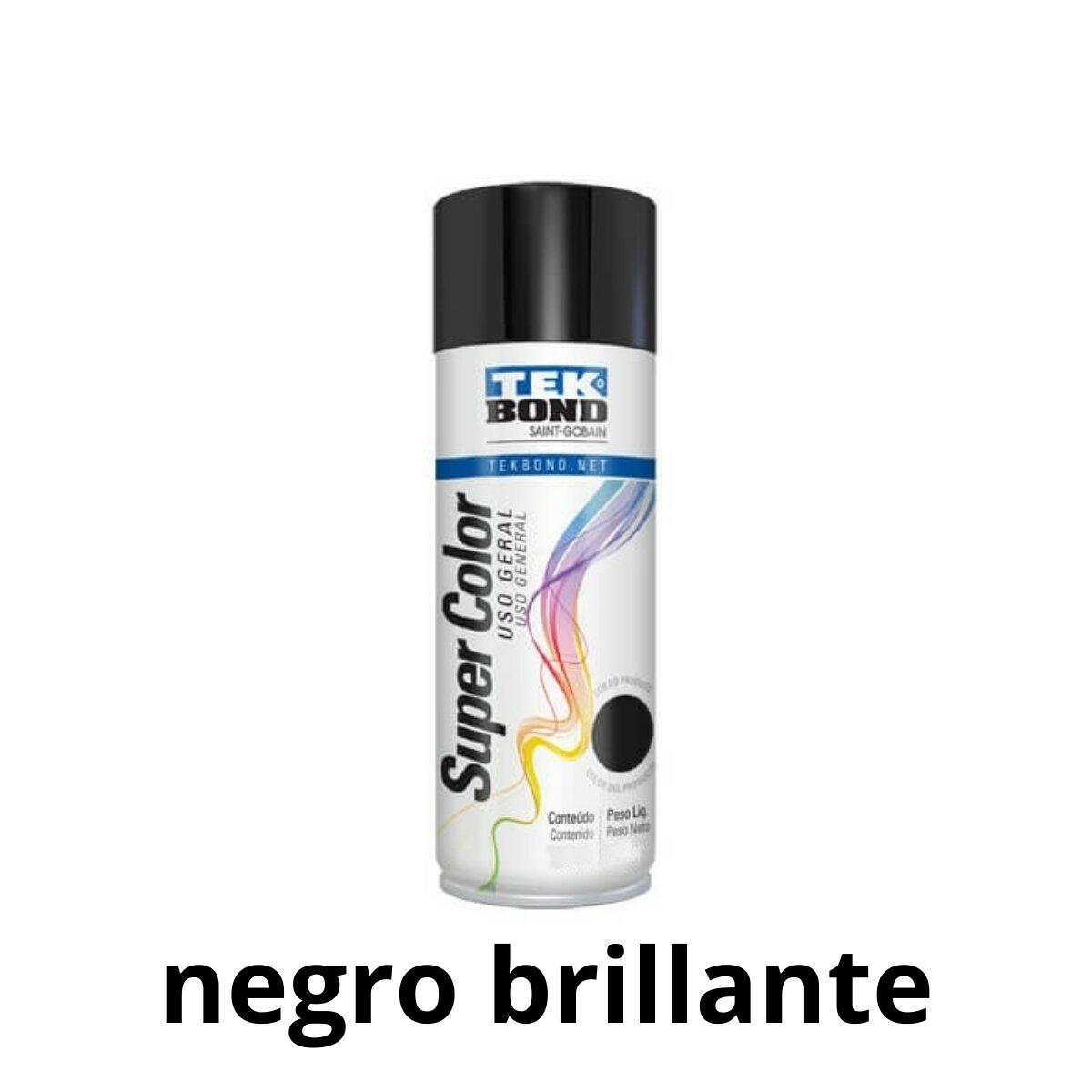 Aerosol pintura supercolor negro brillante 250 gr