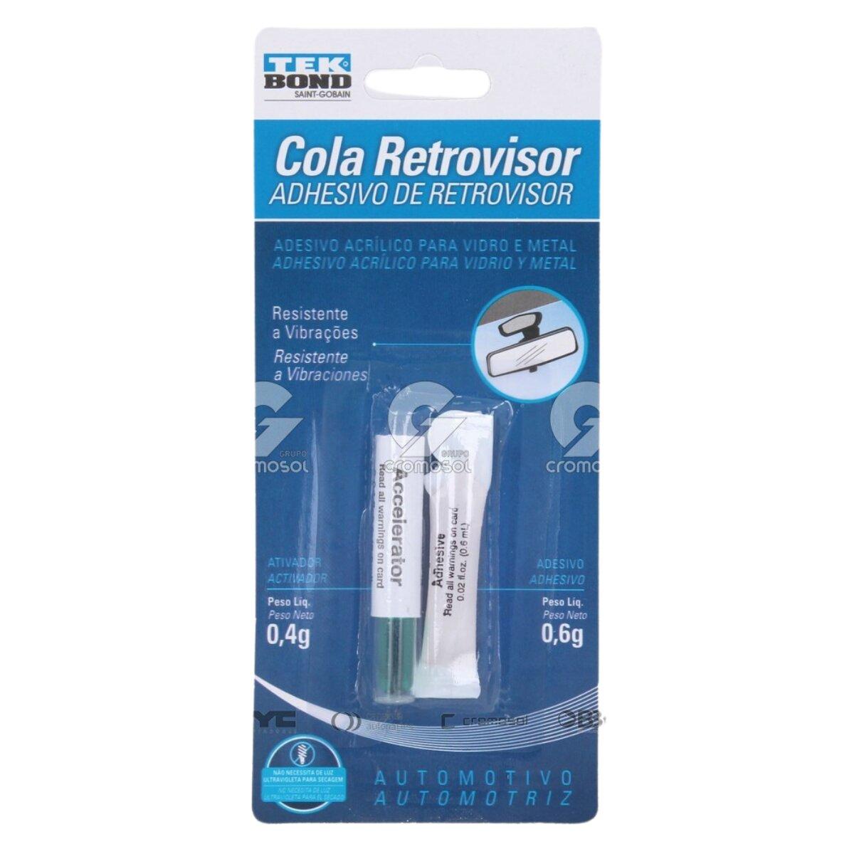 Adhesivo para espejo retrovisor kit 0,4 + 0,6 g
