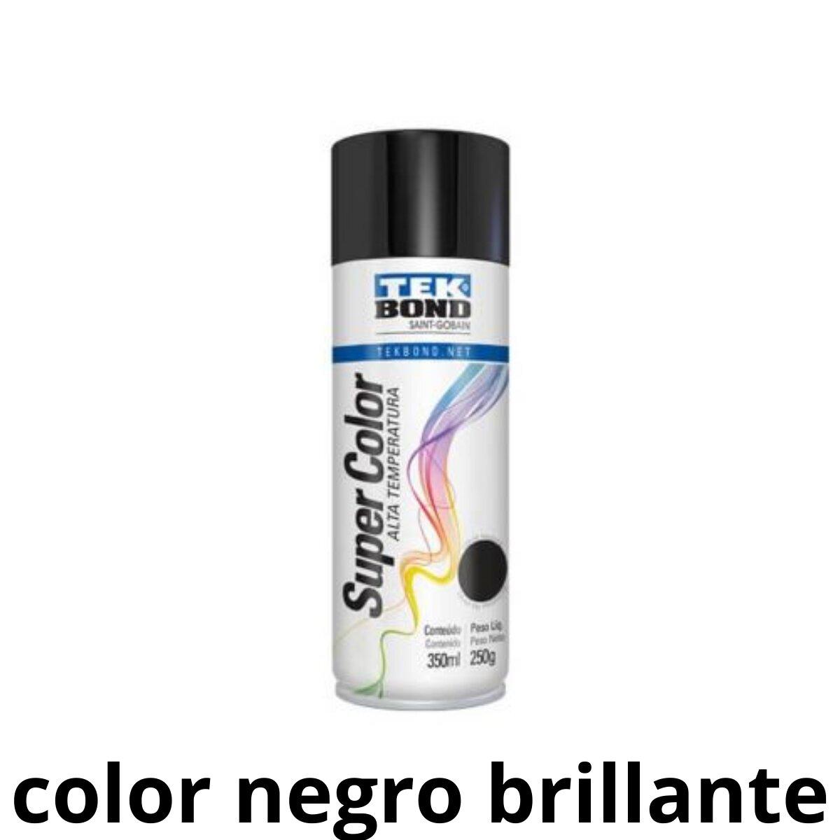 Aerosol pintura alta temperatura negro brillante 250 gr