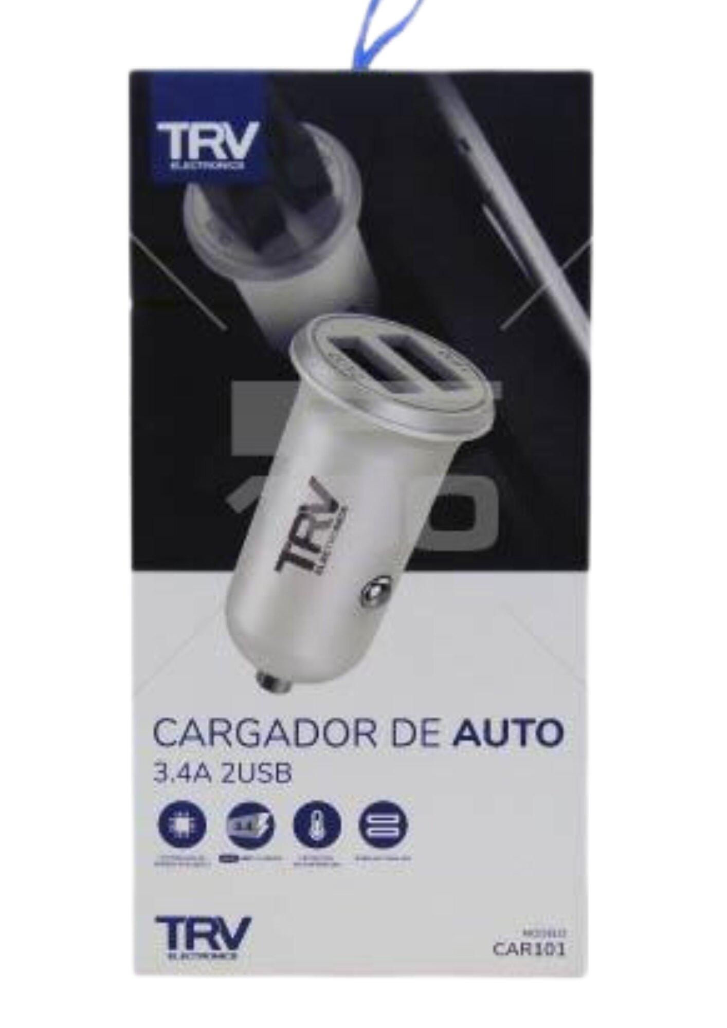 Cargador para auto 2 USB 3.4A