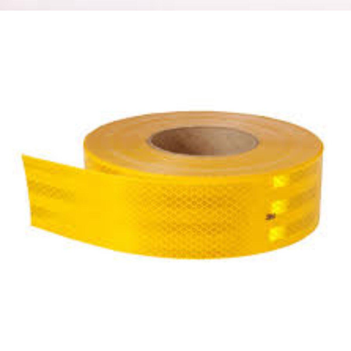 Cinta reflectiva amarilla 5 cm (rollo 45.7 m) — universal