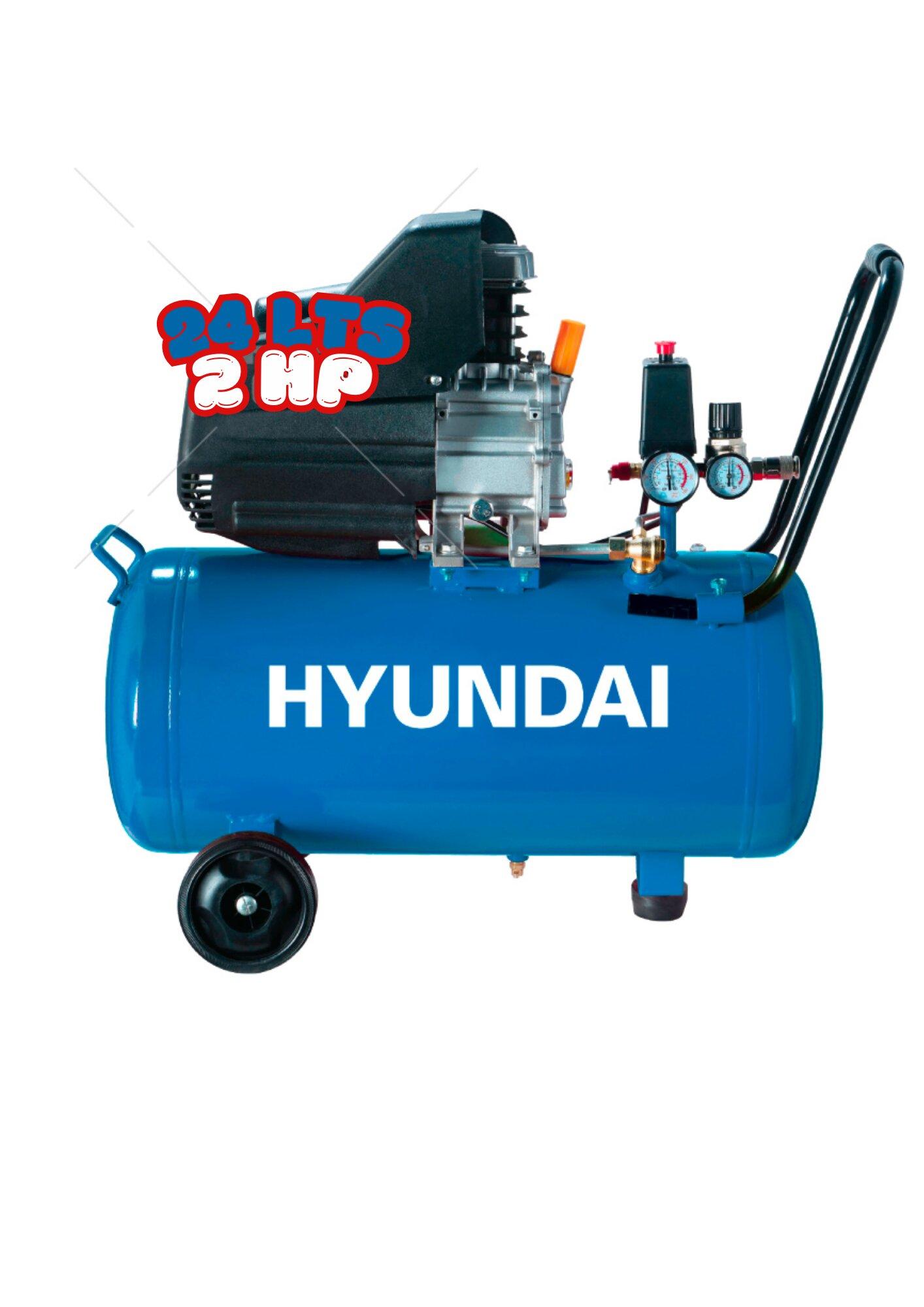 Compresor de aire 24 litros 2hp — Hyundai