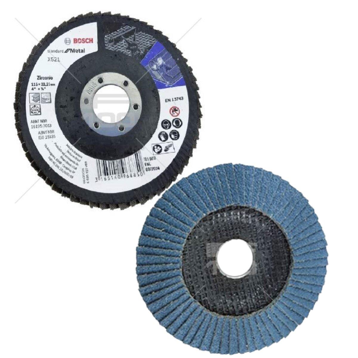 Disco de fibra flaps 115mm grano 80