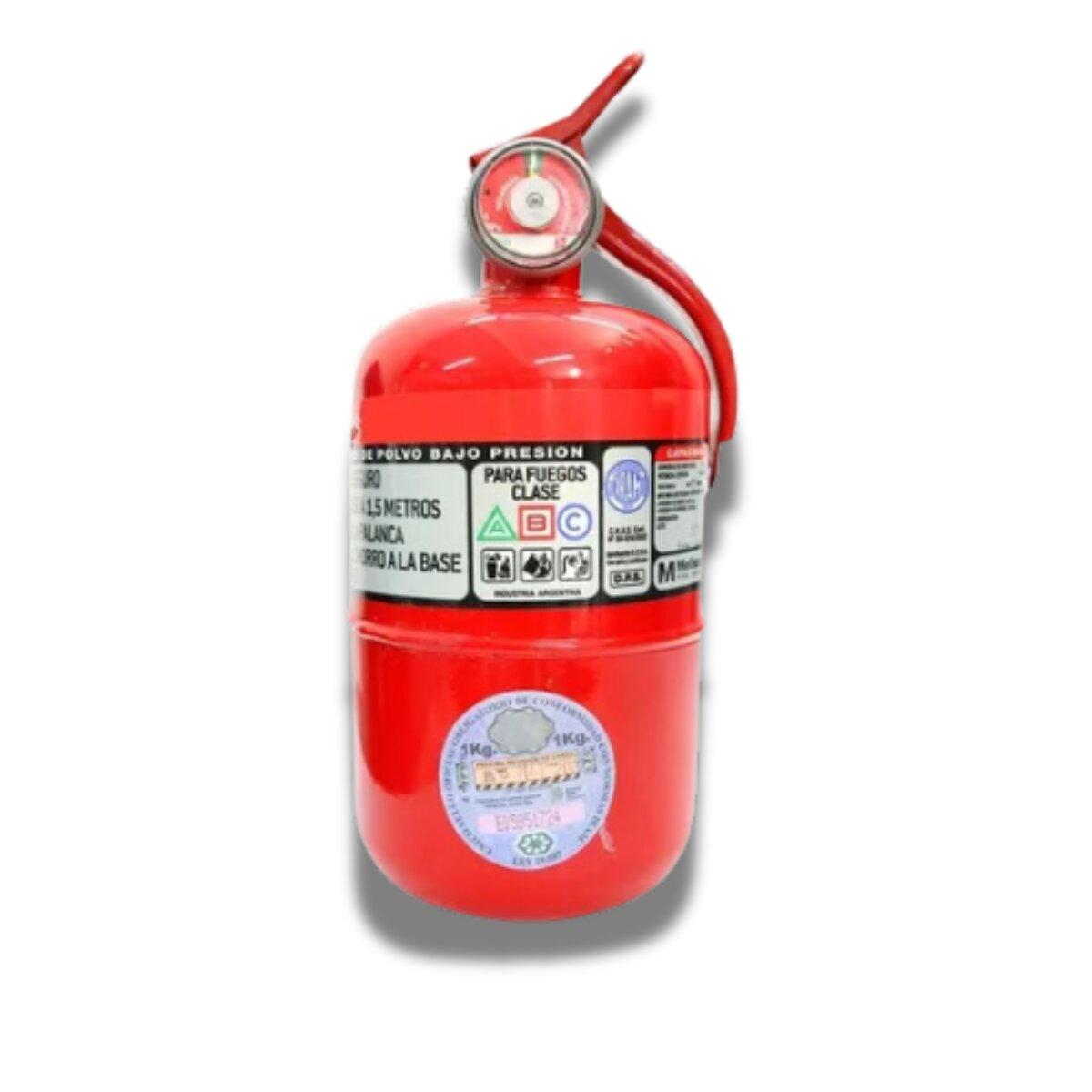 Matafuego 1 kg homologado A-B-C (corto)