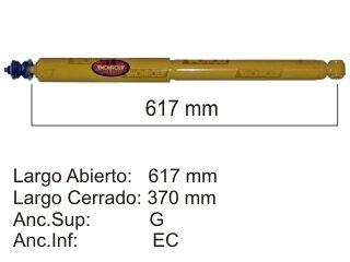 Amortiguador trasero — Chery/Toyota (RAV4, Tiggo)
