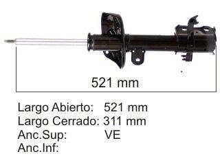 Amortiguador delantero izquierdo — Honda (CR-V)