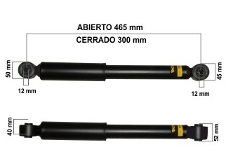 Amortiguador trasero — Fiat (Qubo)