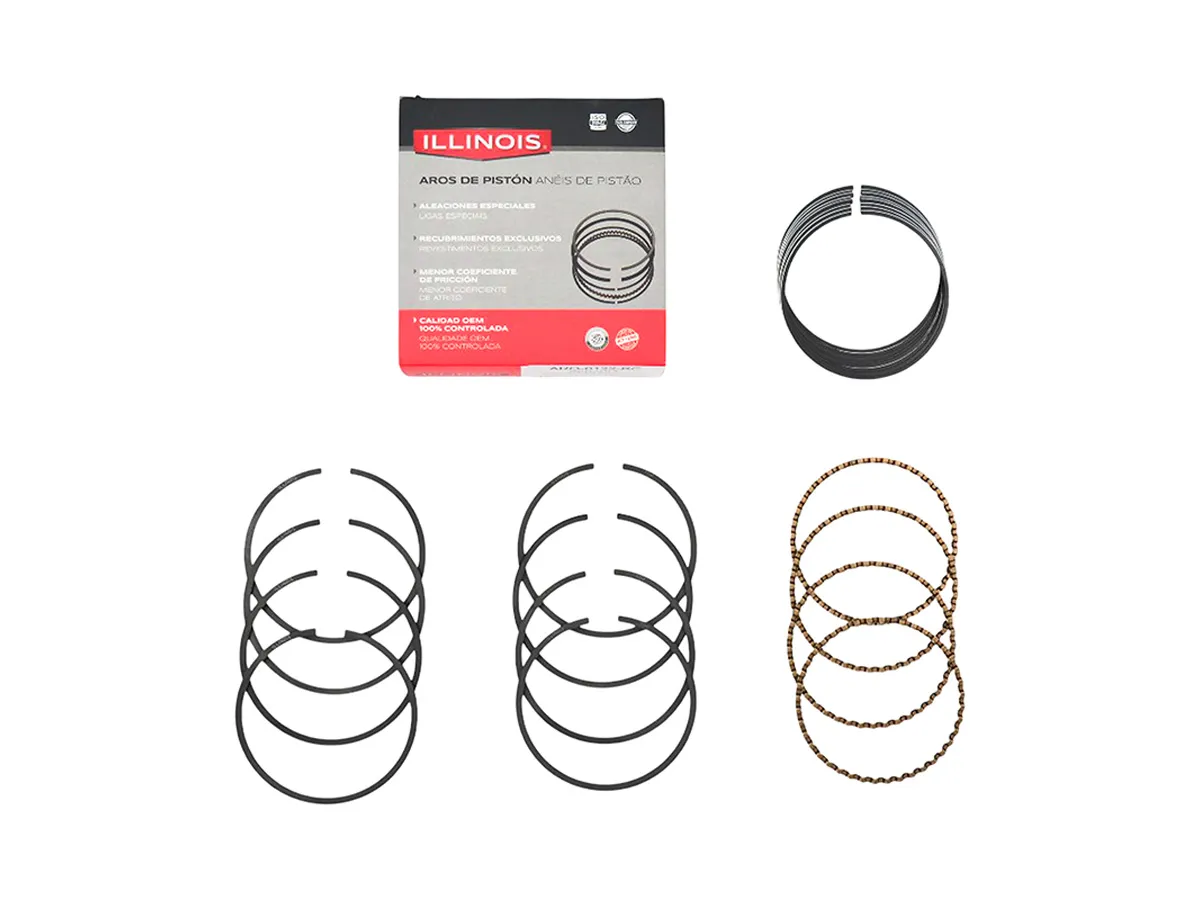 Aros de piston (Juego) renault R9/R11/R12/R18/R19/R21 1.4 -recambio std -76.00X1.75+2.00+4.00MM