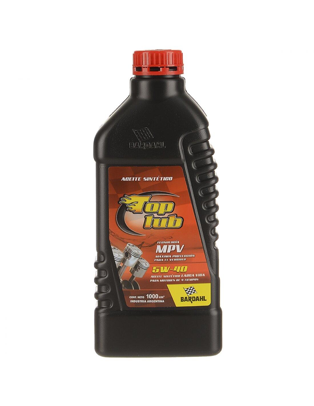 Aceite 5W40 100% sintético x 1 lt