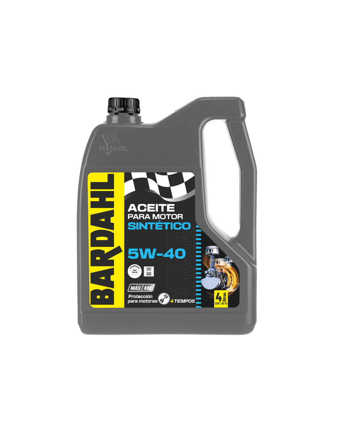 Aceite 5W40 sintético 100% — 4 litros