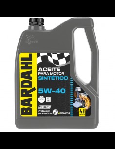 Aceite 5W40 sintético 100% — 4 litros