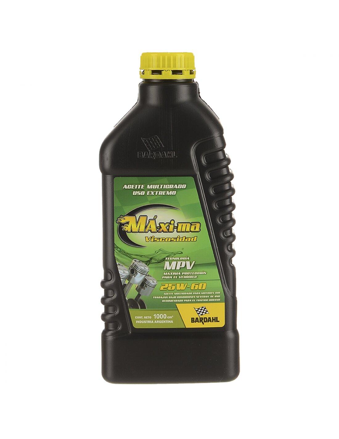 Aceite motor 25W60 alto kilometraje x 1 litro