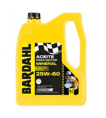 Aceite motor 25W60 alto kilometraje x 4 lts