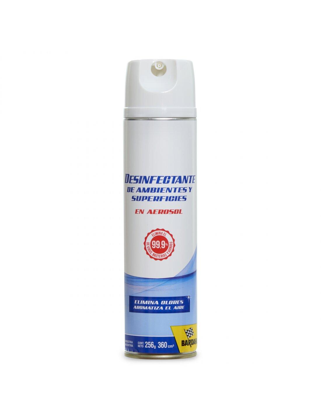 Aerosol desinfectante de ambientes y superficies Bardahl 360 cc
