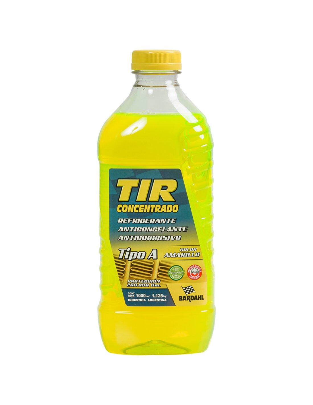 Anticongelante concentrado Bardahl 1 L — amarillo (TIR)