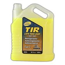 Refrigerante concentrado amarillo 50/50 listo para usar 4 litros