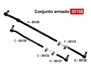 Barra direccion ford F100 92/99