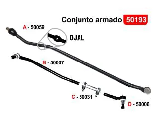 BARRA DIRECCION FORD CAMION F250 75/.. / FORD CAMION F3500 75/85