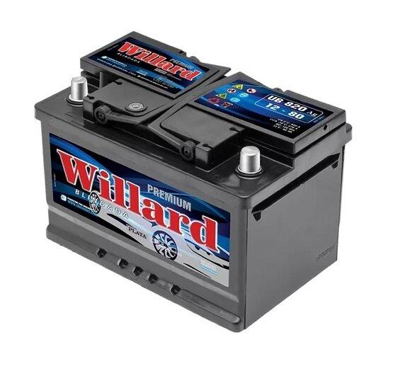 Batería 12x80 Willard — mayor capacidad de arranque que UB740