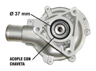 Bomba de agua — Fiat/Jeep (Argo, Grand Siena, Idea, Linea, Palio, Renegade, Strada, Toro)