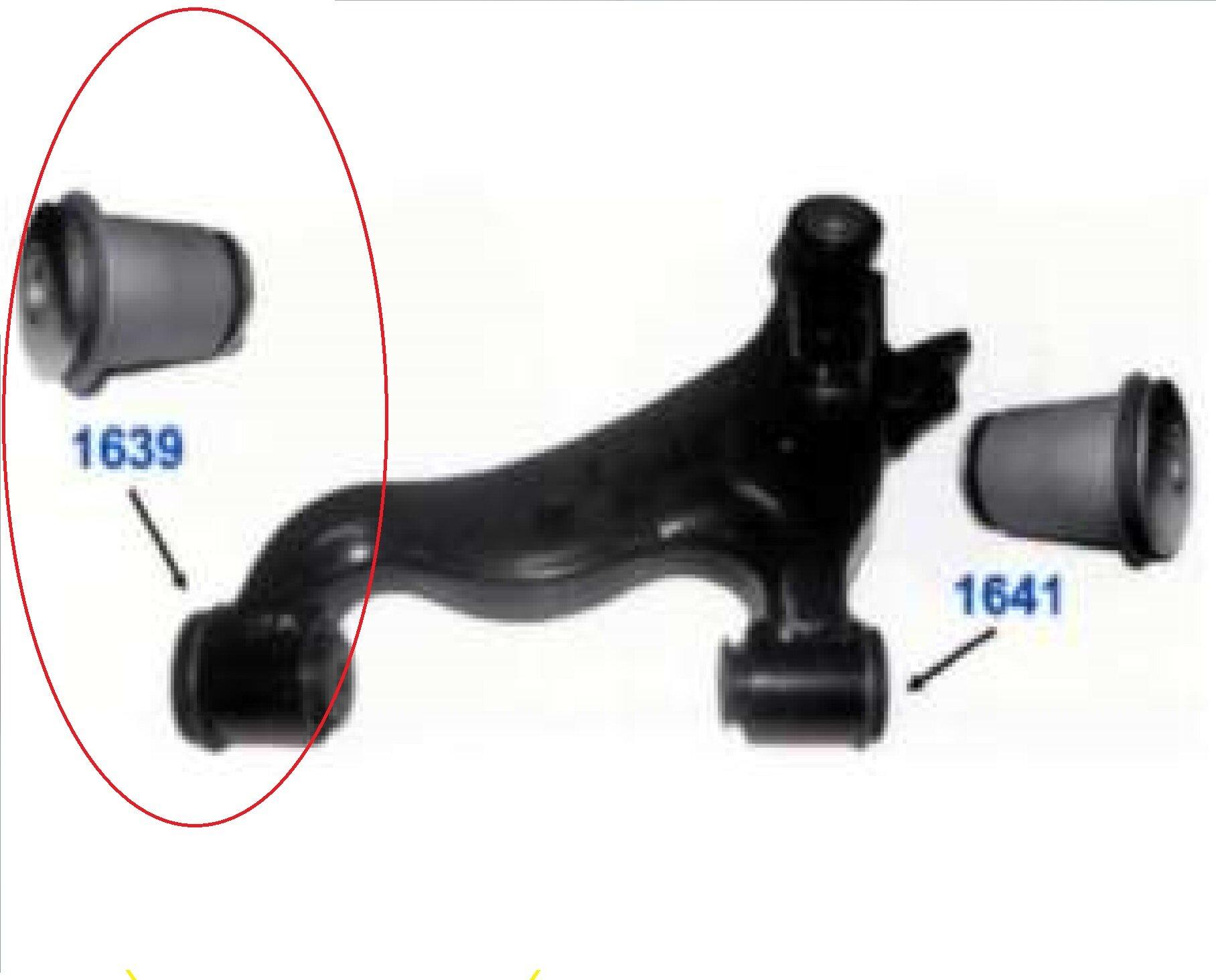 Buje de parrilla inferior — Toyota (Hilux)