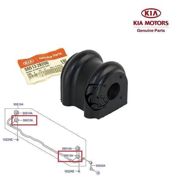 Buje de barra estabilizadora trasera — Hyundai/Kia (Santa Fe, Sorento)
