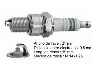 Bujía de encendido encastre 21mm — Chevrolet