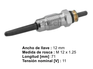 Bujia precalentadora fiat brava 00/03 / Fiat marea