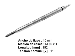Bujia precalentadora renault Laguna / Renault master 06/13