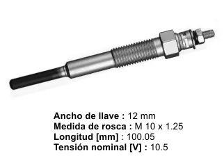 Bujia precalentadora toyota land cruiser