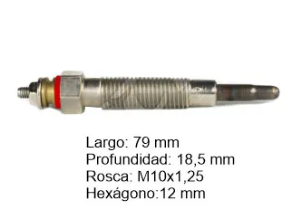 Bujia precalentadora kia Carnival / Kia Sportage / Nissan serena 94/99 / Nissan terrano 93/96