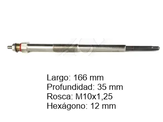 Bujia precalentadora mitsubishi L200 09/11 / Mitsubishi montero 01/12