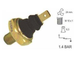 Bulbo de presión de aceite aislante negro — Volkswagen/Audi (Gol, Golf, Passat, Polo Classic, Saveiro, A3, A4, A6)
