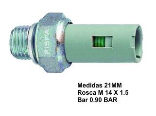 Bulbo de presión de aceite — Chevrolet/Renault/Suzuki (Clio, Grand Vitara, Kangoo, Twingo, Vitara)
