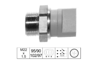 Bulbo temperatura ford escort ../92 / Volkswagen gol ../94 / Volkswagen golf 92/97 / Volkswagen pointer ../94 / Volkswagen quantum ../93 / Volkswagen santana 93/.. / Volkswagen senda