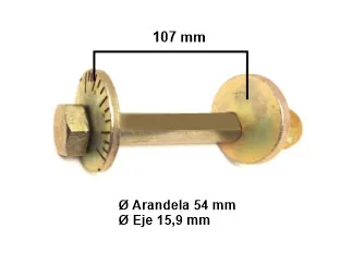 BULON COMBA CHEVROLET S10 12 /.. DIAM 54 MM EJE 15,9 MM LARGO 107 MM