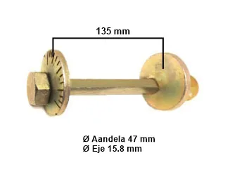 BULON COMBA TOYOTA HILUX 16/.. DIAM 47 MM - EJE 15,8 MM - LARGO 135 MM