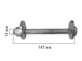 BULON COMBA TOYOTA HILUX 2005/2015 EJE DE PARRILLA LARGO COMPLETO CON REGULADORES | INFERIOR