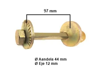 BULON COMBA DODGE 1500/1800 / VALIANT DIAM 44 MM EJE 12,7 MM LARGO 105 MM