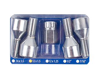 KIT TUERCA BULON ANTIRROBO CHEVROLET CORSA TODOS / RENAULT SANDERO/KANGOO/DUSTER 08/.. BULON CABEZA HUECA 12X25 P 1.50_