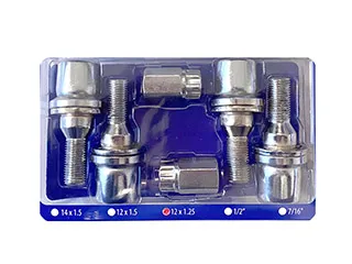 Bulones y tuercas de rueda peugeot 206/207/208/307/308/408 bulon C/Arandela giratoria cabeza est int 12X22.50 p 1.25-ll. aleac
