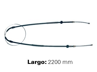 Cable de freno trasero entre ruedas 2200 mm — Renault (R12)
