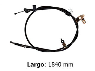 CABLE FRENO MANO TOYOTA COROLLA HASTA 2014 /2014 (LADO IZQUIERDO) | LARGO 1840