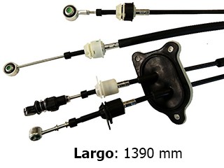 Cables unidos con goma (1390 mm) — Fiat (Doblo)