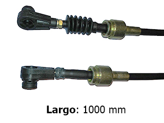 Cable selector fiat Palio/Siena fase i 1.3 16V fire 01/03 seleccion - Rotula chica - Largo 1000 mm_
