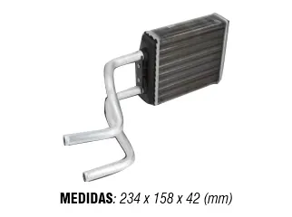 RADIADOR CALEFACCION VOLKSWAGEN GOL 95/99 / VOLKSWAGEN SAVEIRO 98/99
